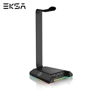 EKSA W1 Žaidimų Ausinės stendas su 7.1 Surround/2 USB ir 3,5 mm Uostų RGB Ausinės, Laikiklis Žaidėjus Žaidimų PC Priedai Stalas