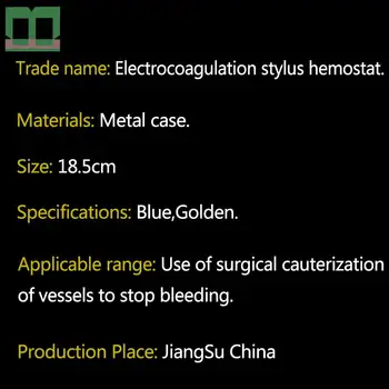 Electrocoagulation stylus hemostat SD plug-in, Chirurginius įrankius, Dvigubo voko formavimo Microvascular hemos Elektros krešėjimo pen