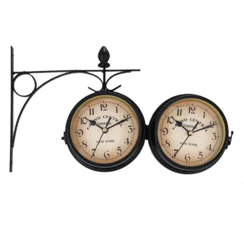 ELEGANTI-Europos Stiliaus Dvipusis Sieninis Laikrodis Kūrybos Klasikiniai Laikrodžiai Nespalvoti