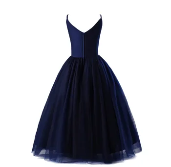 Elegantiškas Gėlių Mergaičių Suknelės Vaikams, Tamsiai Mėlyna Rankovių Baigimo Suknelės Vaikams Vestuves Kamuolys Suknelė Vestido