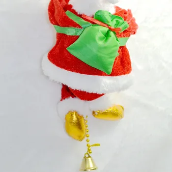 Elektrinis Muzikos Laipiojimo Laiptais Santa Claus Ir Kalėdų Statulėlės Ornamentu Įkopti Karoliukai Ir Eiti Kelis Kartus, Vaikų Žaislas Dovanos