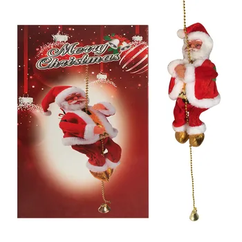 Elektrinis Muzikos Laipiojimo Laiptais Santa Claus Ir Kalėdų Statulėlės Ornamentu Įkopti Karoliukai Ir Eiti Kelis Kartus, Vaikų Žaislas Dovanos