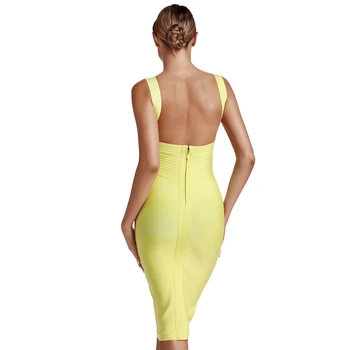 Elnias Lady Moterų Tvarstis Suknelė 2019 Naujokų Vasaros Neon Tvarstis Suknelė Bodycon Clubwear Seksualus Įžymybė Šalis Suknelė Backless