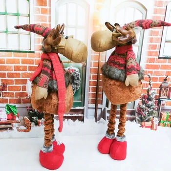 Elnių Lėlės Atostogų Šalis Dekoro Kalėdinė Dekoracija Namuose Ištraukiama Nuolatinis Žaislas Naujųjų Metų Pristato Namų Puošybos Talismanas