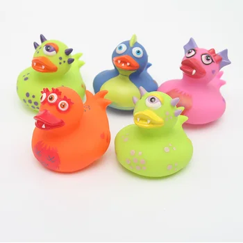 ESALINK 5VNT Plūduriuojantis Antis Kūdikių Maudyklų Vandens Žaislai Dinozaurų Formos Gumos Ančių vaikų Žaislų Gimtadienio Vaikų Dienos Dovanų Šalis