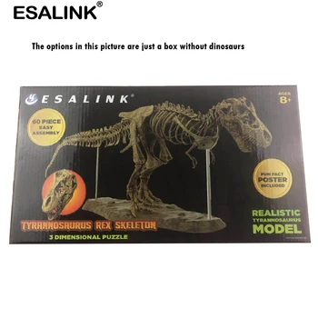 ESALINK Didelių Dinozaurų Iškastinio Kaukolė Gyvūnų Modelio, Žaislai, Tyrannosaurus Rex Surinkti Skeleto Modelis patalpų įrengimui skirti Dirbiniai, Apdaila