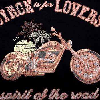 Everkaki Vintage marškinėliai Moterims Motociklo Modelio Retro Marškinėliai Tees&Viršūnes Trumpas Rankovės Boho Spausdinti Marškinėliai, Vasaros 2020 Naujas