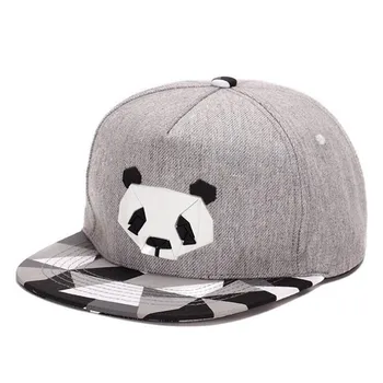 Fashionspring ir vasaros mėgėjams beisbolo kepuraitę hip-hop skrybėlę vyrų Miss mielas panda zebra gumos hatsnapback Butas kraštais hat