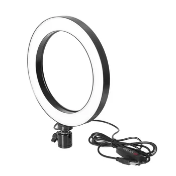 Fotografija LED Selfie Žiedas Šviesiai 16/26cm trijų pavarų Tolygus Apšvietimas, šviesos srautą galima reguliuoti Su Lopšio Galvos Makiažo Vaizdo Gyventi Studija