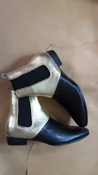 FR.LANCELOT 2020 naujas mišrios spalvos, batai, vyrams, nekilnojamojo odiniai batai butas kulnas kratinys odos bateliai paslysti ant vyrų grupė batai