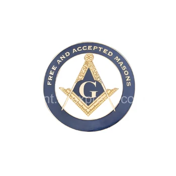 Freemason Masinu Automobilio Emblema G pastaruosius meistras tikiuosi, kad FA PYCH KYCH Lipdukai Metalo Riteris Ženklelis Verslo dydis 7.5 cm