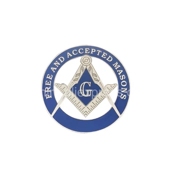 Freemason Masinu Automobilio Emblema G pastaruosius meistras tikiuosi, kad FA PYCH KYCH Lipdukai Metalo Riteris Ženklelis Verslo dydis 7.5 cm