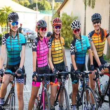 Frenesi pro komandos moterų aukštos kokybės Jumpsuit trumpas rankovės profesinės triatlonas džersio lenktynių jojimo maillot ropa ciclismo
