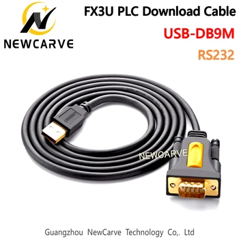 FX3U PLC PC Kabelis USB Į RS232 (COM Port Serijos PDA 9 DB9 Pin Kabelis, Skirtas 