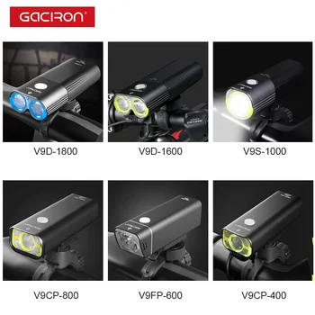 Gaciron Pro Dviračių Žibintų V9CP V9FP V9S V9D Priekiniai Apšvietimo LED Lempa Plataus Pasirinkimo Vidaus Baterijos 2500-6700mAH 400-1800Lumen