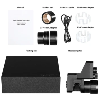 GAISRO VILKAS Naktinio matymo prietaisas su/Wifi 200M Nuotolio NV Riflescope infraraudonųjų SPINDULIŲ Naktinio matymo taikiklis Už medžioklės Takas Optinis vaizdo Kamera akyse