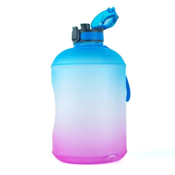 Galoną Vandens Butelis su Laiku Žymeklį ir Šiaudų Motyvacijos Vandens Ąsotis BPA Free Sandarus Didelis Vandens Butelius P7Ding