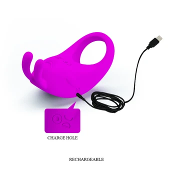 Gana Meilės USB Įkrovimo 7 Vibravimo Režimą Gaidys Žiedas Varpos Stimuliatorius Varpos Žiedas Vibratorius Penis Extension Suaugusiųjų Sekso Žaislai