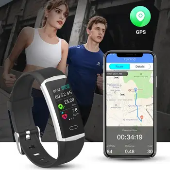 Gandley B5 GPS Smart Apyrankę Žiūrėti Sveikata Vyrų, Moterų Rankogaliai Sporto Bluetooth 5.0 Fitneso Apyrankę IP68 Smart Grupė