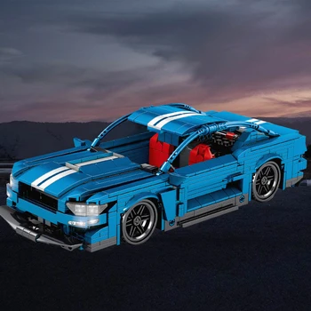 Garsaus Mustang Meistras drift vtr Super Sporto lenktynių automobilių įrangos pardavimas, biuro įrangos SS Technika Modelis Statybiniai Blokai, Plytos, žaislai, dovanos berniukams
