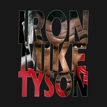 Geležinis Mike Tyson vyriški Marškinėliai
