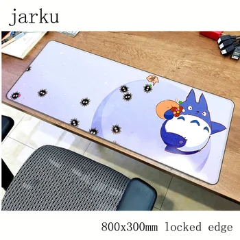 Gelis Totoro pelės mygtukai žaidėjus priedai 800x300mm notbook pelės kilimėlis, didelis žaidimų kilimėlis HD spausdinti padas pelės KOMPIUTERIO stalas padmouse
