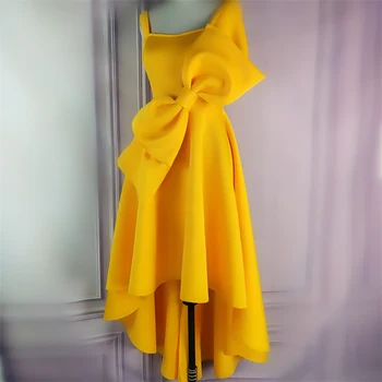 Geltona Stilingas Occassion Suknelės Didelis peteliškę Didelis Paūmėjimas Plisuotos Šalies Švęsti Įvykio Ponios Apdaras D. Naktį Vakarienė Suknelės