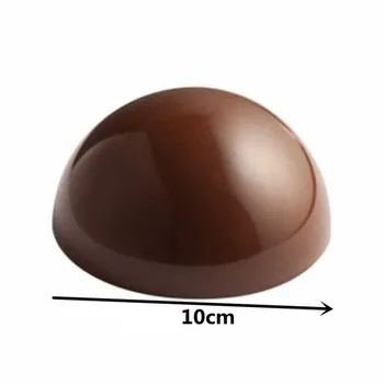 Goldbaking 2-Ertmių Polikarbonato Šokolado Rutulio Formos Saldainiai Didelis Srityje Šokolado Pelėsių Poli-karbonato Šokolado Liejimo formos