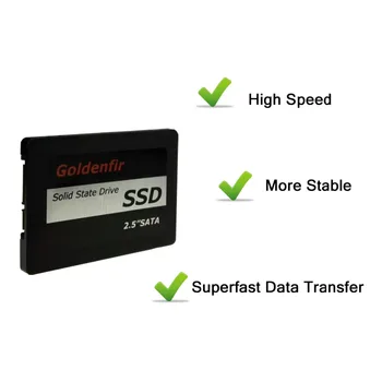 Goldenfir Sata II SSD 128gb 256 gb 512 gb solid state drive 64gb 32gb 16gb 8gb kietasis diskas diskas 128gb 120gb ssd pc
