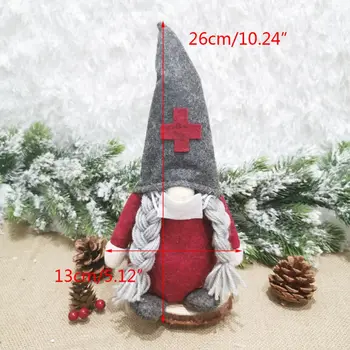 Gydytojas, Slaugytoja Santa Švedijos Gnome Santa Lėlės Pliušinis Žaislas Kalėdinė Puošyba, Dekoras