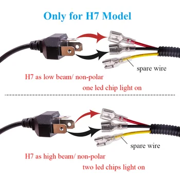 H4 H7, LED Lemputės, Mini Projektoriaus Objektyvas H4 LED Konversijos Rinkinys, Automobilių Hi/Lo Šviesų LED Žibintai Lemputės 12V 24V Baltas