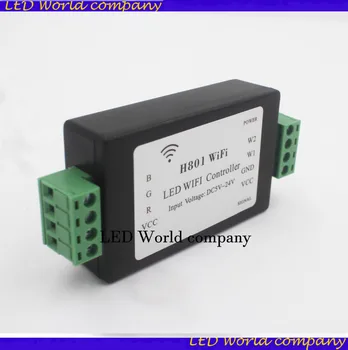 H801 WiFi RGBW LED WIFI valdytojas RGBW WiFi LED H801 Valdytojas;DC5-24V įvestis;4CH*4A produkcija