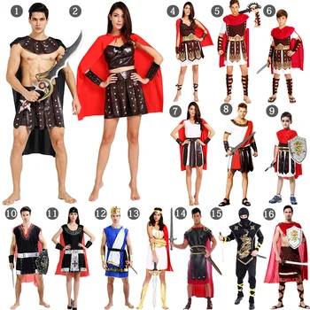 Halloween kostiumai vyrams suaugusiųjų graikų deivė atėnė hercules puras senovės graikų romėnų kariai Cosplay Moteris senovės egiptas
