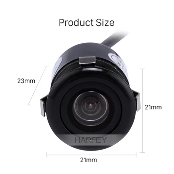 Harfey 170 Laipsnių Mini Vandeniui Automobilių Stovėjimo Pagalbos Atbulinės eigos Kamera HD CMOS Vaizdo Jutiklis galinio vaizdo Kamera