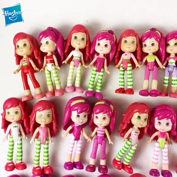 Hasbro Braškių Shortcake ilgi plaukai Veiksmų skaičius, mini braškių lėlės mergina žaisti namus, žaislai, Kalėdų, gimtadienio dovanos vaikams