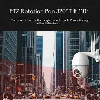 HD 1080P WIFI PTZ IP Kamera, Wireless Wifi Lauko Namų Apsaugos Kamera, Naktinio Matymo 2MP Priežiūros Tinklo Kameros