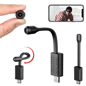 HD Mini Kamera Wifi USB Portable Realaus laiko Stebėjimo, IP Kamera, Wireless Auido Namų Judesio Aptikimo vaizdo Kamera