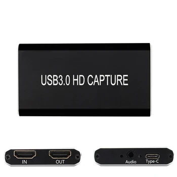 HDMI USB-C USB3.0 Filmavimo HDMI, USB Video Capture Card Game Streaming Live Stream Transliacijos su USB 3.0 Tipo C OTG