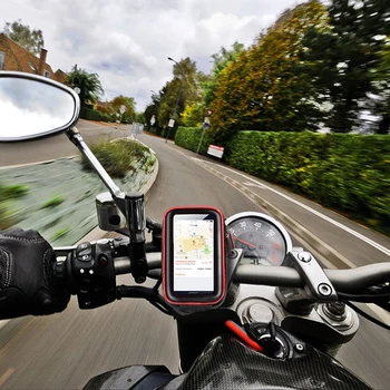 Herobiker Motociklo Telefono Turėtojas Moto Stovi Krepšys, Laikiklis Stovas Laikiklis Telefonas Atsparus Vandeniui Atveju Krepšys Iphone Samsung 6/7