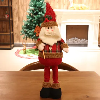 [HHT] Ištraukiama Kalėdų Senelio lėlės geras elnias mielas sniego žaislas Kalėdų dovanos, scenos dekoravimo, ornamentų namų decore