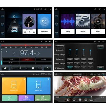 Hikity Android 8.1 Automobilio Radijas Stereo 9