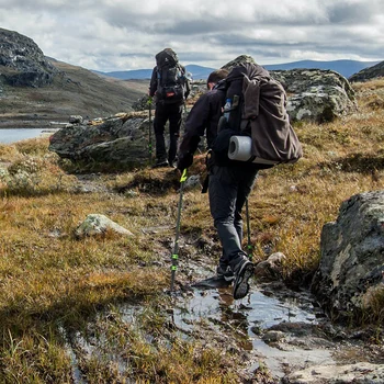 Hitorhike Nordic walking lazdos, kempingas, žygiai Ultralight Reguliuojamas Teleskopinis Alpenstock Trekas Polių pėsčiomis Naują atvykimo