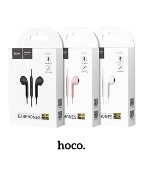 HOCO M55 наушники со встроенным микрофоном 3,5 мм проводные наушники игровые для смартфонов с микрофоном гарниту