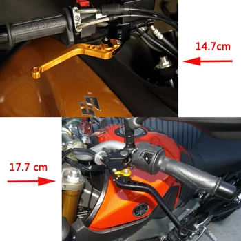 Honda CBF1000 CBF 1000 2006-2009 Aliuminio Reguliuojami 3D Motociklo Stabdžių ir Sankabos Svirtys Rankena Priedai Variklio Stabdžio Svirtis