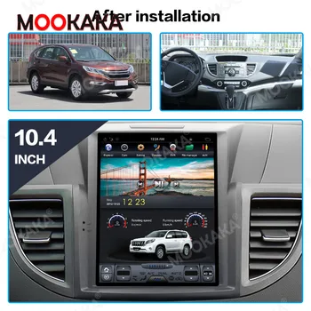 Honda CRV 2012-2016 Android 9.0 Tesla Stiliaus PX6 Nr. Automobilių DVD Leistuvo GPS Navigacijos, Multimedijos Grotuvas Carplay Stereo Galvos Vienetas