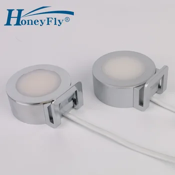 HoneyFly Patentuota LED Veidrodėlio Lemputė 220V 2W LED Downlight Įrašą-Sumontuoti Vonios, Miegamojo Veidrodis Lempos Patalpos Labai Lengvas Montavimas