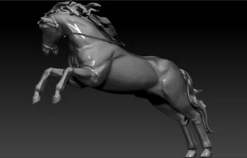 Horse_16 pilnas 3d modelis cnc į STL failo