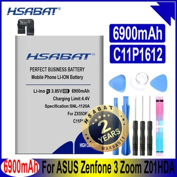 HSABAT 6900mAh C11P1612 Baterija Asus ZE553KL, ZenFone 3 artinimas, ZenFone 3 Zoom, Dual SIM LTE, Zenfone 3 artinimas Z01HDA