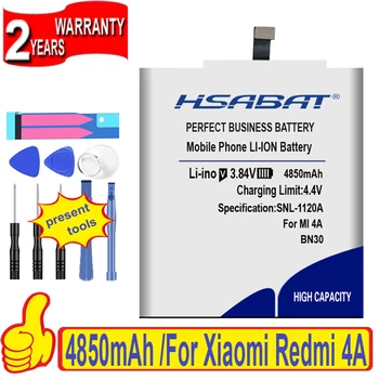 HSABAT BN30 4850mAh Baterija Xiaomi Redmi 4A Redrice 4A 4A Hongmi