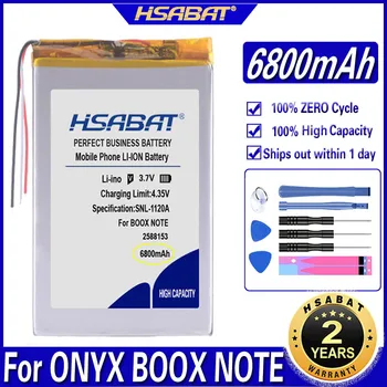 HSABAT BOOX PASTABA 6800mAh Baterija ONIKSO BOOX PASTABA,PRO,PASTABA+ e-Book Li-po Įkraunamą Akumuliatorių Baterijų Paketas
